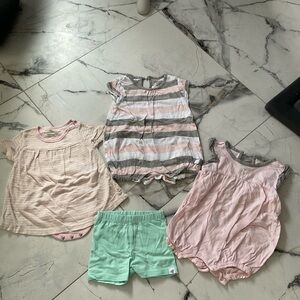Set of Baby Girl Outfits in Pastel Colors